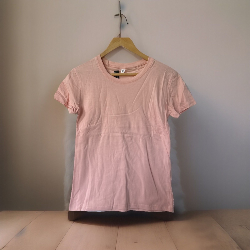 Chuns Junior Teens T-Shirt 100% Cotton Fitted‎ Sleeves Tee Medium Pink